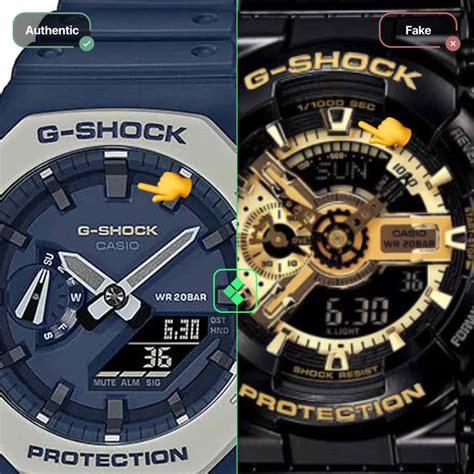 difference between original and fake casio watch|g shock watch identification check.